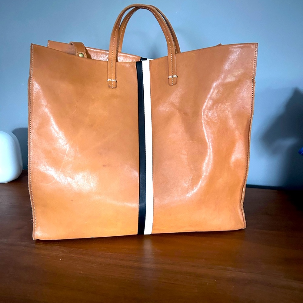 Clare V natural leather Simple tote